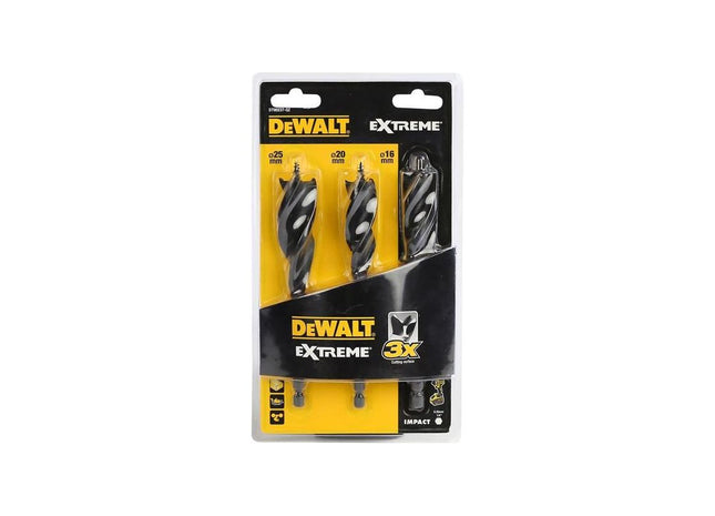 Dewalt Power Tools EXTREME® Tri Flute Bit Set, 3 Piece DeWALT Power Tools - RockBottom Northampton