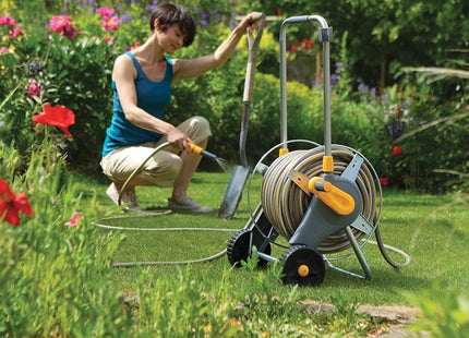 Hozelock 2436 60m Metal Pro Hose Cart & 30m of 12.5mm Hose Hozelock - RockBottom Northampton