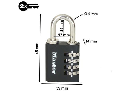 Master Lock Set-Your-Own Combination Padlock 40mm Master Lock - RockBottom Northampton