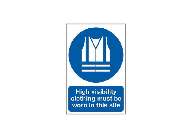 Scan High Visibility Jackets Must Be Worn In This Site - PVC Sign 200 x 300mm Scan - RockBottom Nothampton