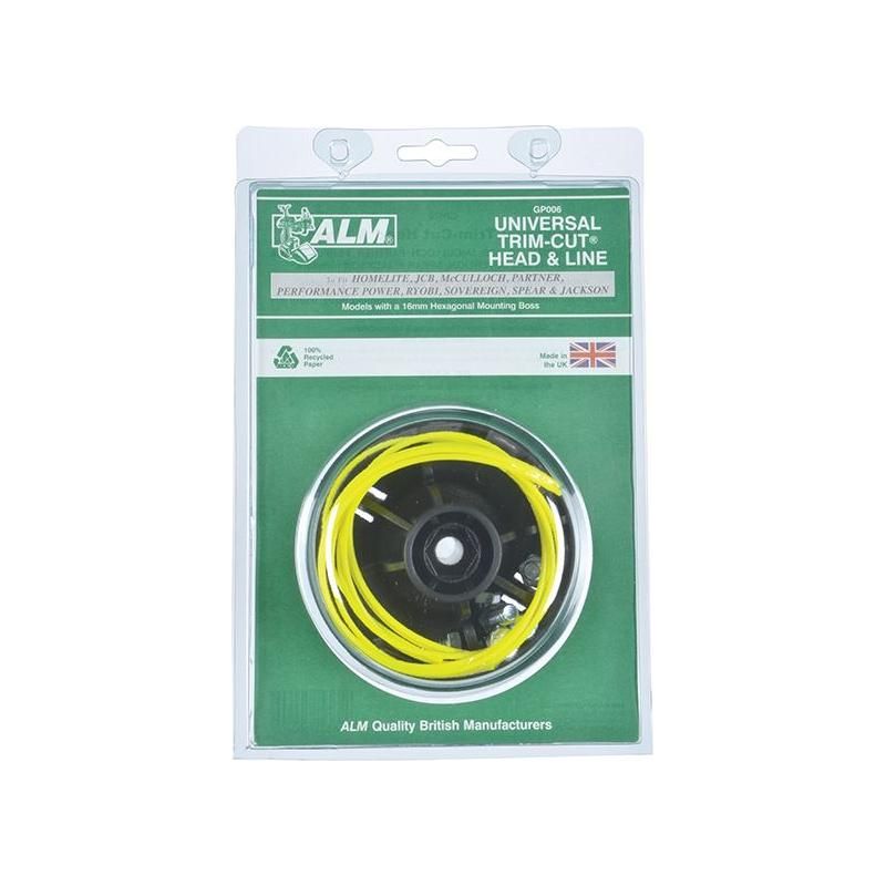 Alm Manufacturing GP006 Trimmer Cut Head & Lines to Suit Ryobi Toro McCulloch Trimmers ALM Manufacturing - RockBottom Northampton 