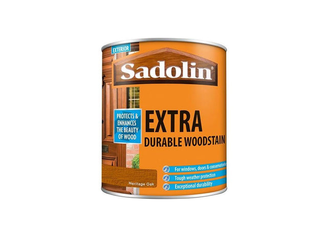 Sadolin Extra Durable Woodstain Heritage Oak 1 litre Sadolin - RockBottom Nothampton