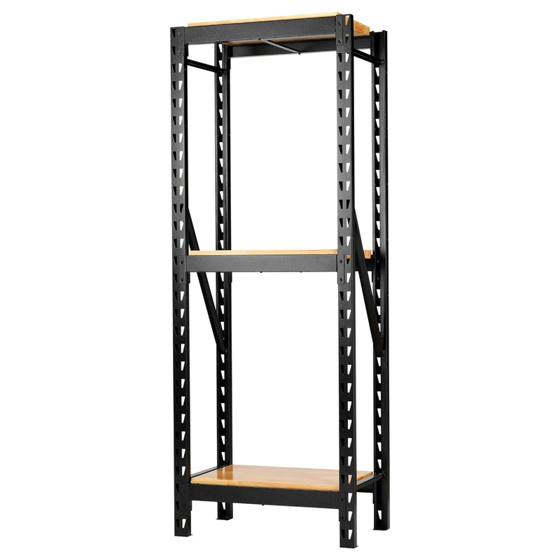 Bunker 14 Piece Modular 3 Tier Racking with Hardwood Shelving, 750mm Draper - Town Tools