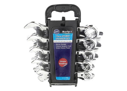 Bluespot Tools Stubby Combination Spanner Set, 10 Piece BlueSpot Tools - RockBottom Northampton