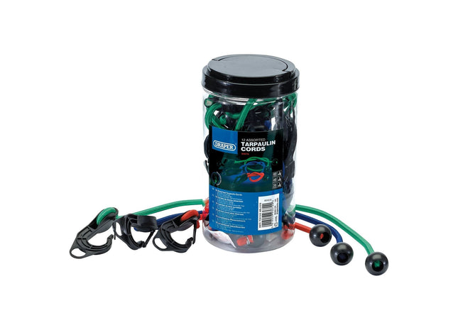 Draper Tarpaulin Cord Set (12 Piece) 93670 Draper - Town Tools 