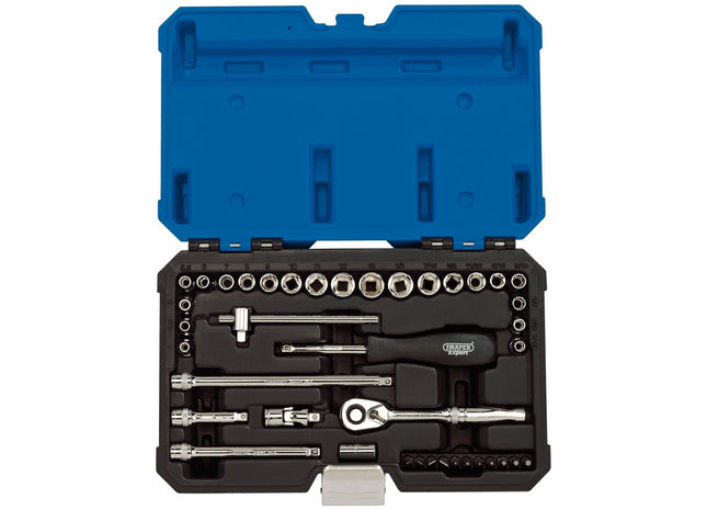 Draper Combined MM/AF Socket Set, 1/4" Sq. Dr. (40 Piece) 16464 Draper - Town Tools 