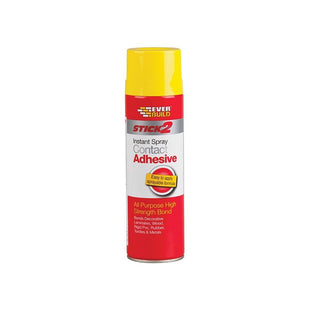 Everbuild Sika Stick 2 Spray Contact Adhesive 500ml Everbuild Sika - RockBottom Northamptin