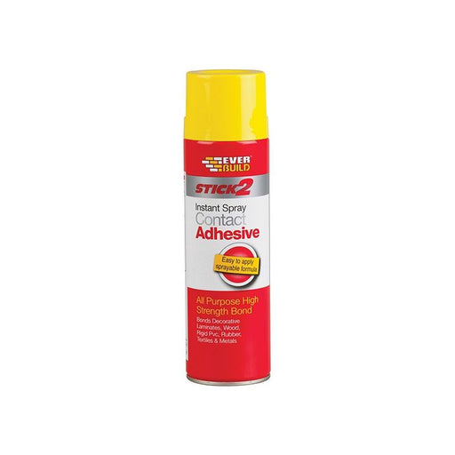 Everbuild Sika Stick 2 Spray Contact Adhesive 500ml Everbuild Sika - RockBottom Northamptin