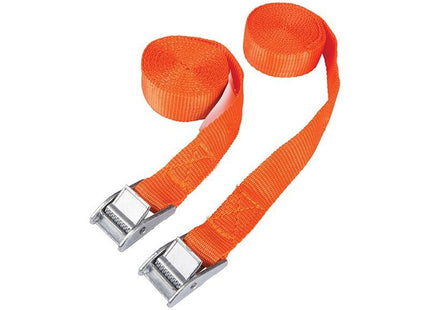Bluespot Tools Cam Buckle Tie-Down Straps Twin Pack 2.5m BlueSpot Tools - RockBottom Northampton