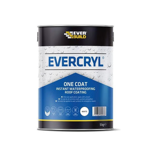 Everbuild Sika EVERCRYL® One Coat White 5kg Everbuild Sika - RockBottom Northamptin