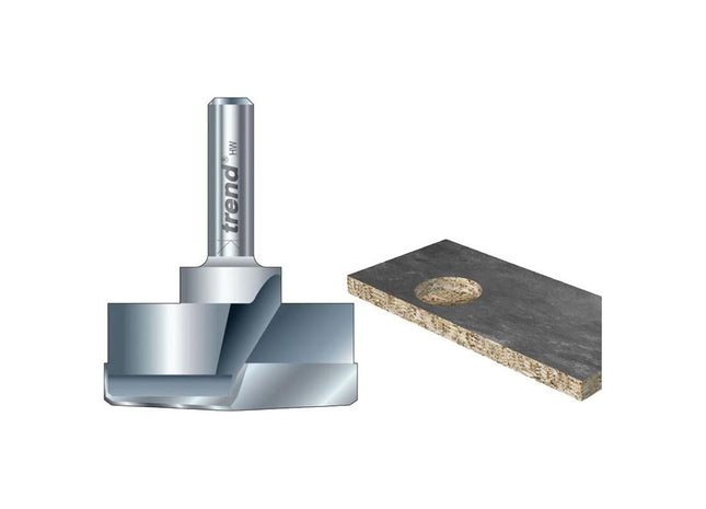 Trend T421/35 x 1/4 TCT Hinge Sinking Bit 35mm Diameter Trend - RockBottom Northampton