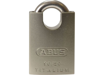 Abus Mechanical 90RK/50 TITALIUM™ Padlock Closed Shackle Carded ABUS Mechanical - RockBottom Northampton 