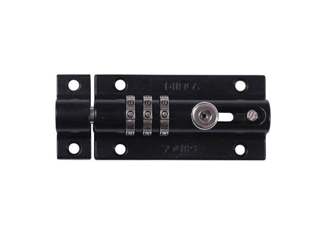 Squire CombiBolt 3 Re-Codable Locking Bolt Black 92mm Squire - RockBottom Nothampton
