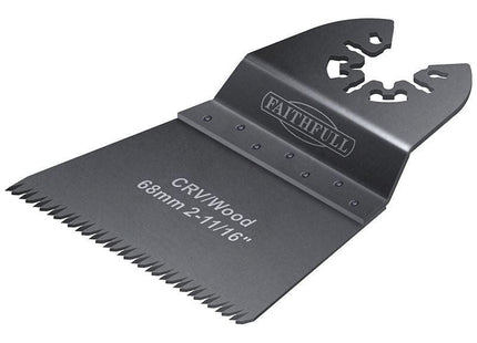 Faithfull Multi-Function Tool CrV Flush Fast Cut Wood Ground Side Set 68mm (Pack 5) Faithfull - RockBottom Northampton