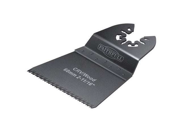 Faithfull Multi-Function Tool CrV Flush Fast Cut Wood Ground Side Set 68mm (Pack 5) Faithfull - RockBottom Northampton