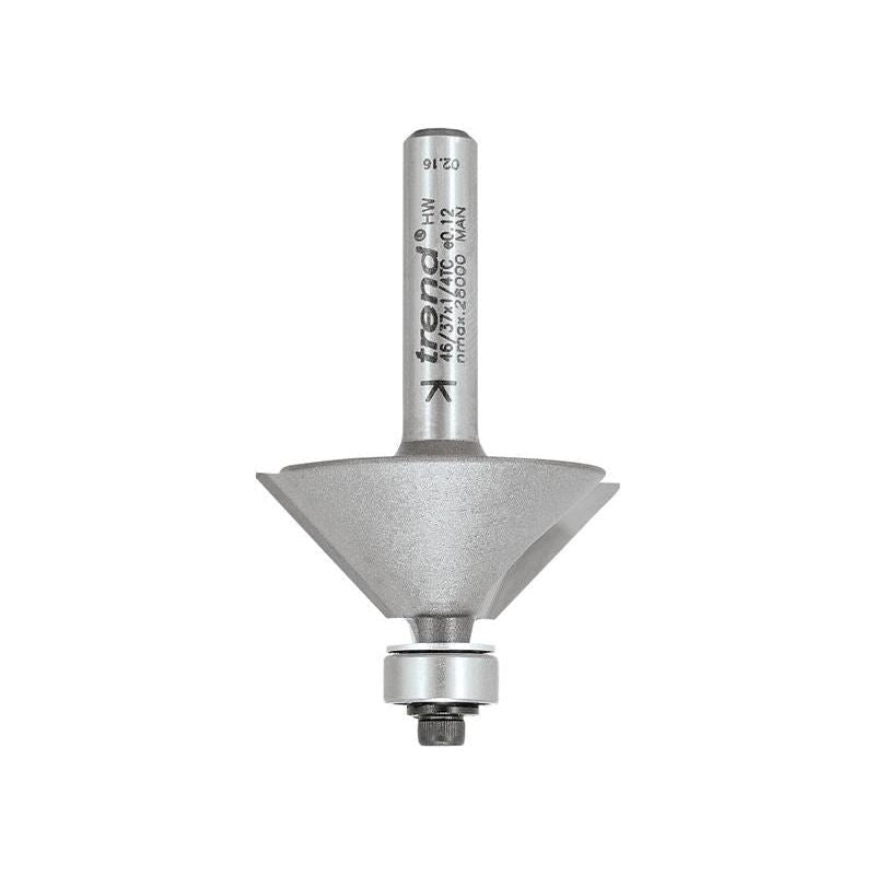 Trend 46/37 x 1/4 TCT Bearing Guided Chamfer 45° 31.8 x 12mm Trend - RockBottom Northampton