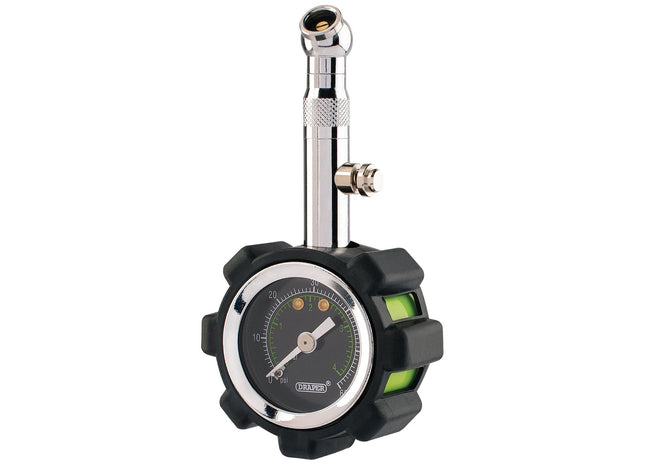 Draper Tyre Pressure Gauge TPGP, 0 - 60psi, 0 - 4 bar 91365 Draper - Town Tools 