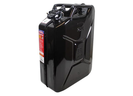 Faithfull Black Steel Jerry Can 20 litre Faithfull - RockBottom Northampton