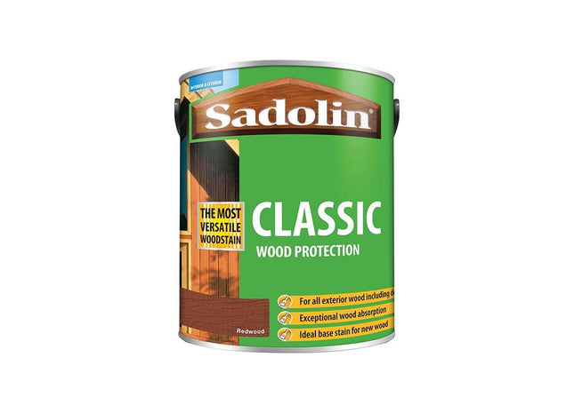 Sadolin Classic Wood Protection Redwood 5 litre Sadolin - RockBottom Nothampton