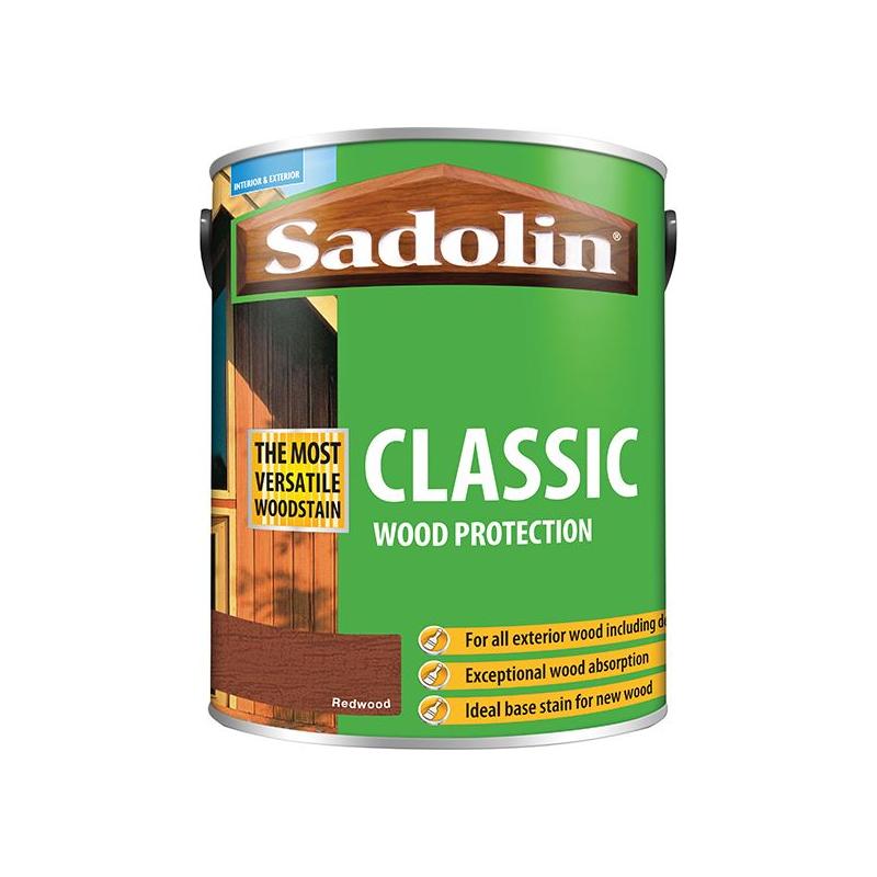 Sadolin Classic Wood Protection Redwood 5 litre Sadolin - RockBottom Nothampton