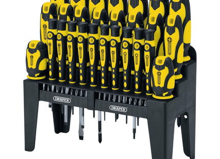 Draper Soft Grip Screwdriver and Bit Set, Yellow (47 Piece) 16824 Draper - Town Tools 