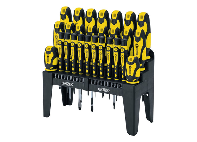 Draper Soft Grip Screwdriver and Bit Set, Yellow (47 Piece) 16824 Draper - Town Tools 