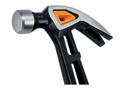 Fiskars IsoCore Curved Finishing Hammer 450g (16oz) Fiskars - RockBottom Northampton