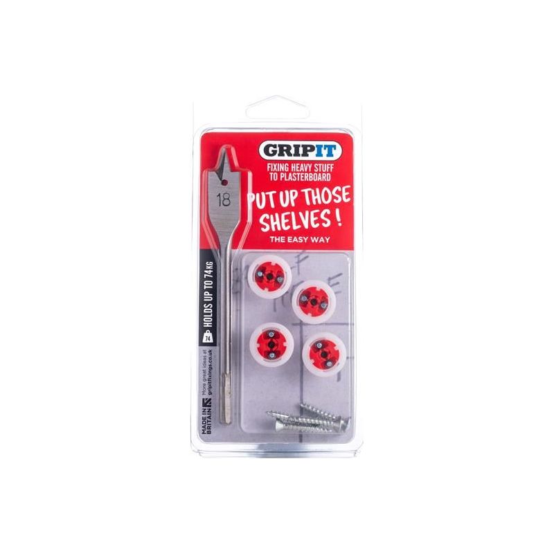 Gripit Shelf Kit Clam Pack Gripit - RockBottom Northampton