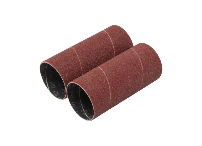 Draper Aluminium Oxide Sanding Sleeves, 50 x 115mm, 80 Grit (Pack of 2) Draper - Town Tools