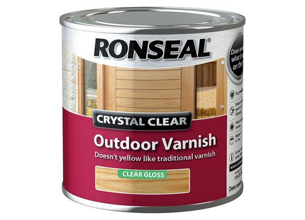 Ronseal Crystal Clear Outdoor Varnish Matt 250ml Ronseal - RockBottom Nothampton
