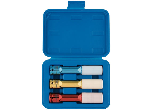 Draper Long Reach Wheel Nut Socket for Alloy Wheels, 1/2" Sq. Dr. (3 Piece) Draper - Town Tools 