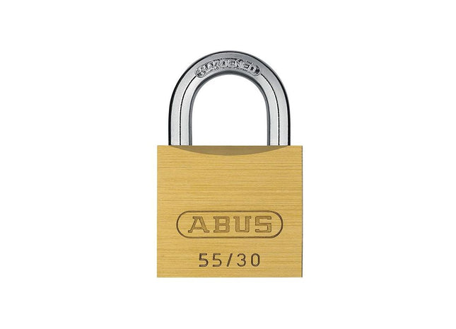 Abus Mechanical 55/30mm Brass Padlock Keyed Alike 5301 ABUS Mechanical - RockBottom Northampton 