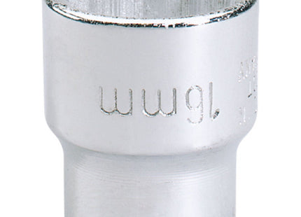 Draper Elora Bi-Hexagon Socket, 3/8" Sq. Dr., 16mm 25929 Draper - Town Tools 