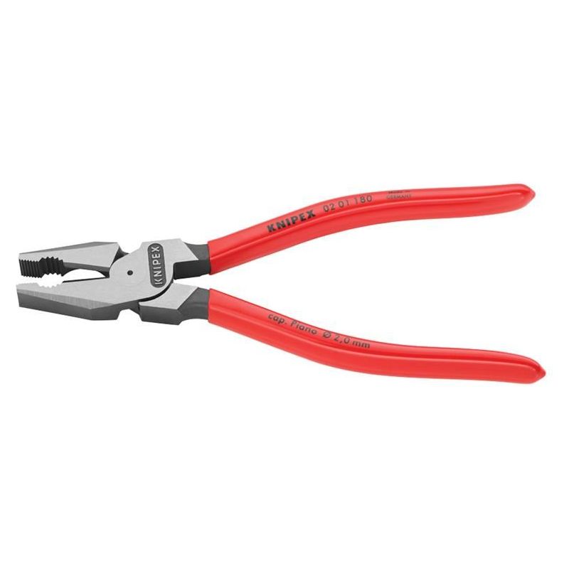 Knipex High Leverage Combination Pliers PVC Grip 180mm Knipex - RockBottom Northampton