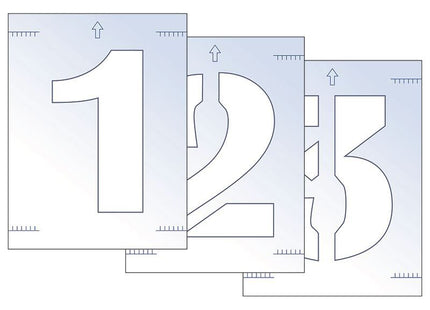 Scan Number Stencil Kit 300mm Scan - RockBottom Nothampton