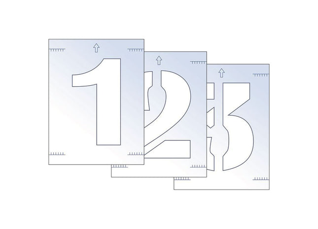 Scan Number Stencil Kit 300mm Scan - RockBottom Nothampton