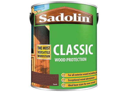 Sadolin Classic Wood Protection Teak 5 litre Sadolin - RockBottom Nothampton