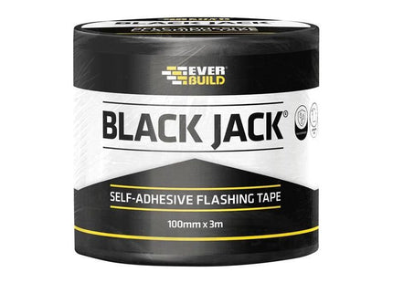Everbuild Sika Black Jack® Flashing Tape, DIY 100mm x 3m Everbuild Sika - RockBottom Northamptin
