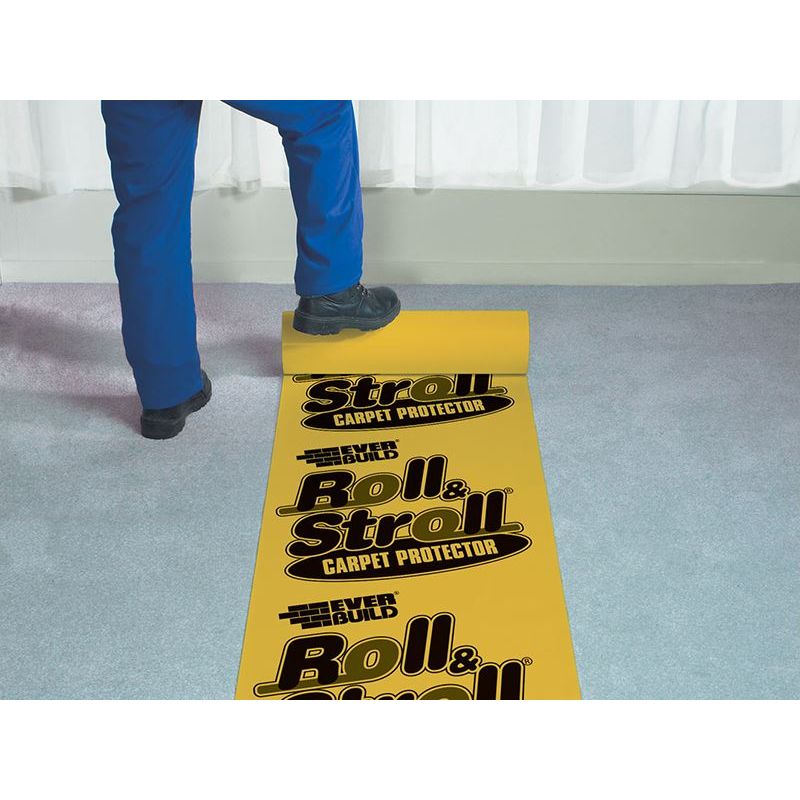 Everbuild Sika Roll & Stroll Premium Carpet Protector 600mm x 25m Everbuild Sika - RockBottom Northamptin