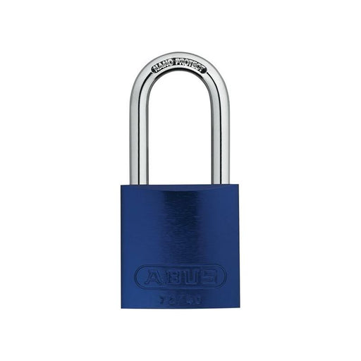 Abus Mechanical 72/40mm Aluminium Padlock 40mm Long Shackle Blue Keyed Alike TT60121 ABUS Mechanical - RockBottom Northampton 
