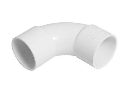 Floplast ABS solvent weld 92.5 degree bend 40mm white WS15