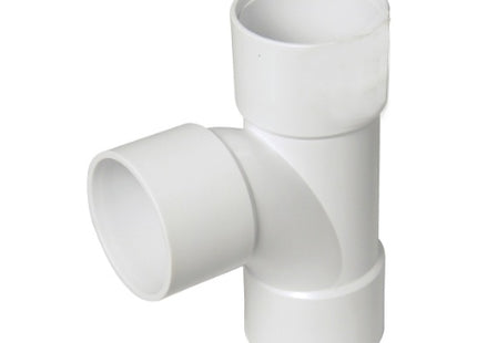 Floplast ABS solvent weld swept tee 32mm white WS22