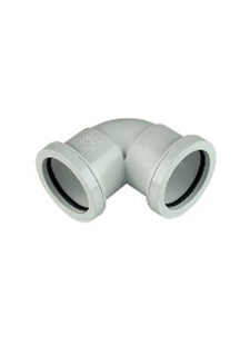 Floplast pushfit waste 90 degree knuckle 40mm white WP11