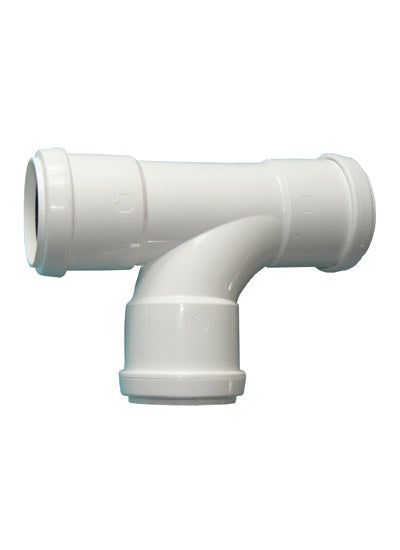 Floplast pushfit waste tee 40mm white WP23