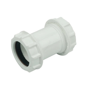 Floplast white compression waste coupling 40mm WC08