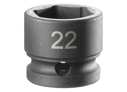 Facom 6-Point Stubby Impact Socket 1/2in Drive 22mm Facom - RockBottom Northampton