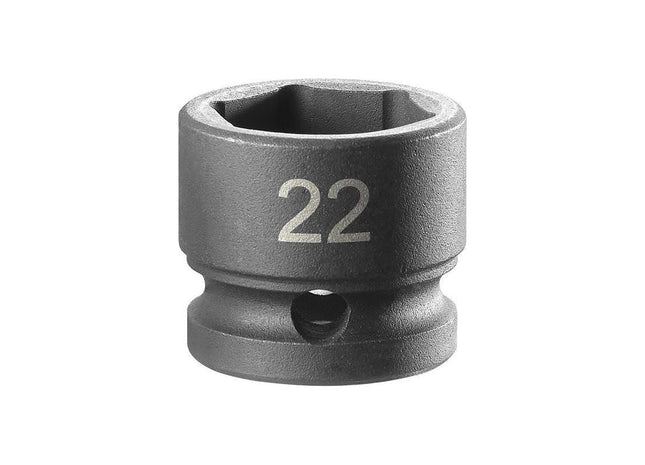 Facom 6-Point Stubby Impact Socket 1/2in Drive 22mm Facom - RockBottom Northampton