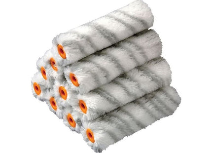 Stanley® Hand Tools Medium Pile Silver Stripe Sleeve 100mm (4in) 10 Pack STANLEY® Hand Tools - RockBottom Nothampton