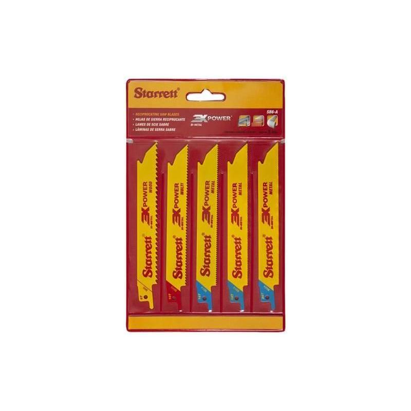 Starrett SB6-A Reciprocating Blade Kit (Pack 5) Starrett - RockBottom Nothampton