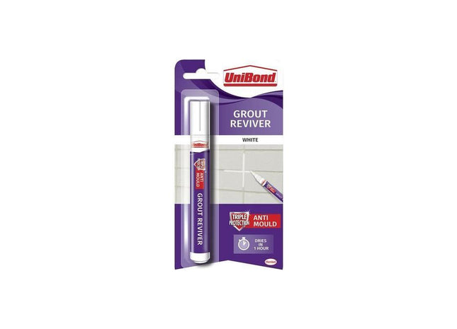 Unibond White Grout Reviver Pen 7ml UniBond - RockBottom Northampton